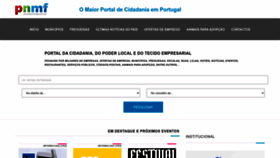 What Municipiosefreguesias.pt website looked like in 2023 (This year)