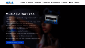 What Music-editor.net website looked like in 2023 (This year)