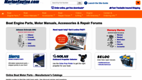 What Marineengine.com website looked like in 2023 (This year)