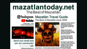 What Mazatlantoday.net website looked like in 2023 (This year)