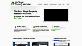 What Mysinglepropertywebsites.com website looked like in 2023 (This year)