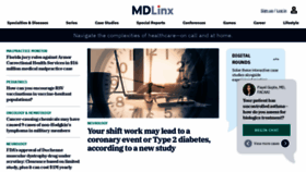 What Mdlinx.com website looked like in 2023 (This year)
