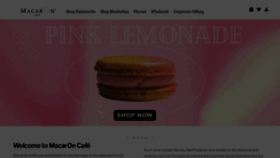 What Macaroncafe.com website looked like in 2023 (This year)