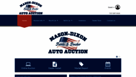 What Masondixonautoauction.com website looked like in 2023 (This year)