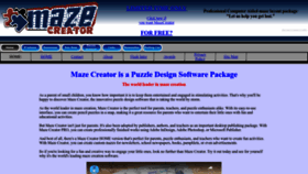 What Mazecreator.com website looked like in 2023 (This year)