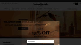 What Maisonmargiela-fragrances.us website looked like in 2023 (This year)