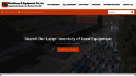 What Machineryandequipment.com website looked like in 2023 (This year)