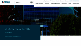 What Myfreemanhealth.com website looked like in 2023 (2 years ago)