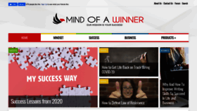 What Mindofwinner.com website looked like in 2023 (This year)