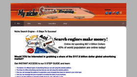 What Mynichesearchengine.com website looked like in 2023 (This year)