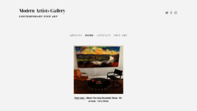 What Modernartistsgallery.com website looked like in 2023 (This year)