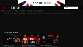 What Mma-core.com website looked like in 2023 (This year)