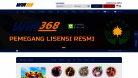 What Menang368.com website looked like in 2023 (This year)