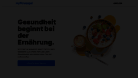 What Myfitnesspal.de website looked like in 2023 (This year)