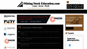 What Miningstockeducation.com website looked like in 2023 (This year)
