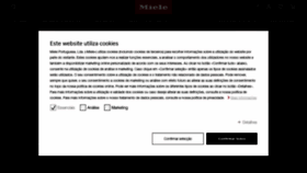What Miele.pt website looked like in 2023 (This year)