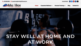 What Milehighfitness.com website looked like in 2023 (This year)