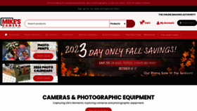 What Mycamera.com website looked like in 2023 (This year)
