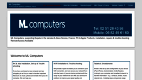 What Mlcomputers.fr website looked like in 2023 (This year)