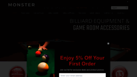 What Monsterbreakbilliards.com website looked like in 2023 (This year)