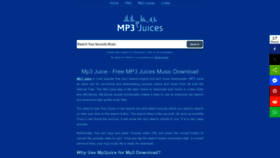 What Mp3juices.work website looked like in 2023 (This year)
