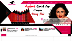 What Makeupandbeauty.in website looked like in 2023 (This year)