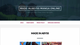 What Made-in-abyss-manga.com website looked like in 2023 (This year)