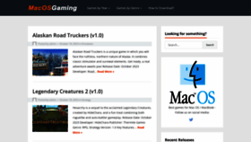 What Macosgaming.net website looked like in 2023 (This year)