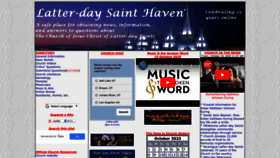What Mormonhaven.com website looked like in 2023 (This year)