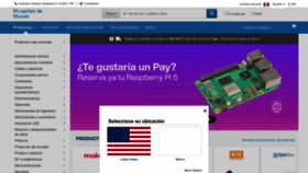 What Mouser.mx website looked like in 2023 (This year)