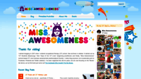 What Missawesomeness.com website looked like in 2023 (This year)