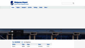 What Malpensaairport.net website looked like in 2023 (This year)