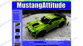 What Mustangattitude.com website looked like in 2023 (This year)