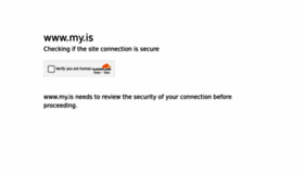 What My.is website looked like in 2023 (This year)
