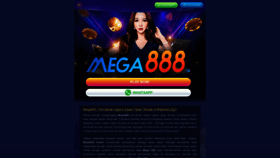 What Mega888apk.com.my website looked like in 2023 (This year)