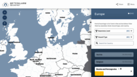 What Meteoalarm.eu website looked like in 2023 (This year)
