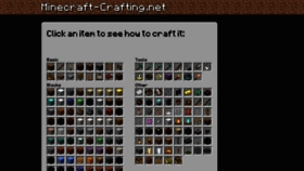 What Minecraft-crafting.net website looked like in 2023 (This year)