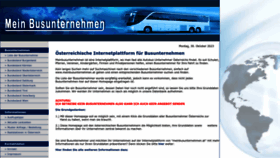 What Meinbusunternehmen.at website looked like in 2023 (This year)