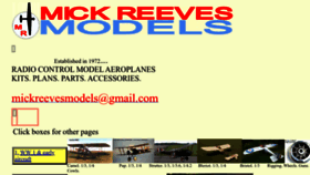 What Mickreevesmodels.co.uk website looked like in 2023 (This year)