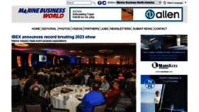What Marinebusinessworld.com website looked like in 2023 (This year)