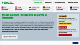 What Mecz.tv website looked like in 2023 (This year)