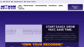 What Mdware.com website looked like in 2023 (This year)