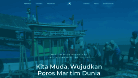 What Maritimmuda.id website looked like in 2023 (This year)