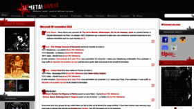 What Metalorgie.com website looked like in 2023 (This year)