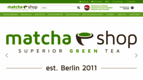 What Matchashop.de website looked like in 2023 (This year)