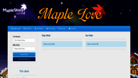 What Maplelove.net website looked like in 2023 (This year)