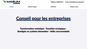 What Maeum-numerique.fr website looked like in 2023 (This year)