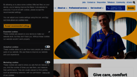What Mariecurie.org.uk website looked like in 2023 (This year)