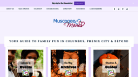 What Muscogeemoms.com website looked like in 2023 (This year)