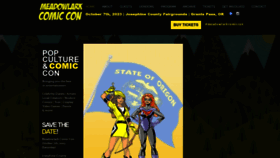 What Meadowlarkcomiccon.com website looked like in 2023 (This year)